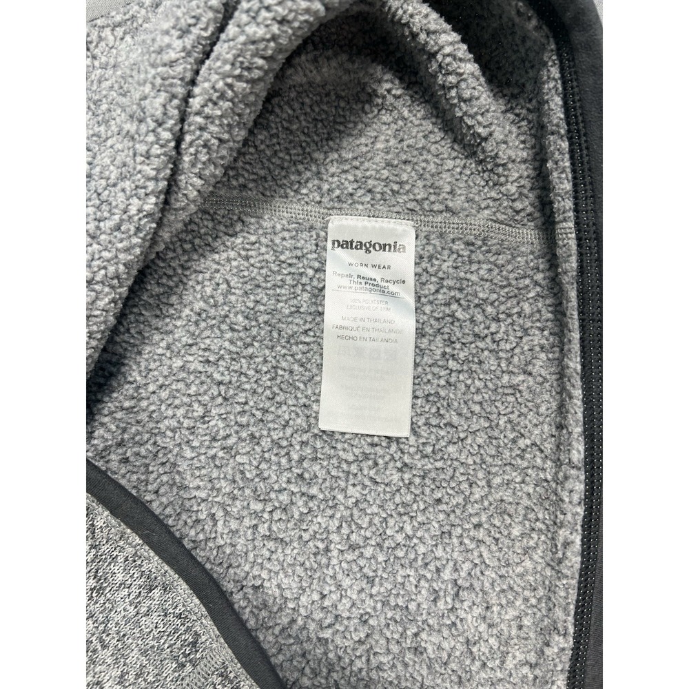 Patagonia Men's Better Sweater 1/4 Zip Fleece in Nickel w/Forge Grey color - Picture 4 of 9